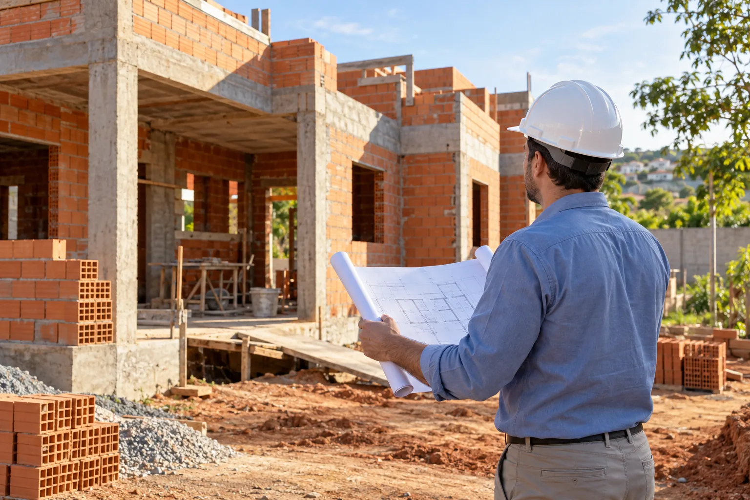 Construção, fotografia ilustrativa